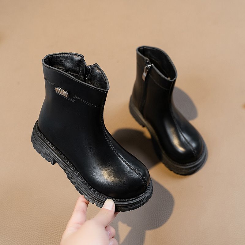 Girls Winter Boots New Toddler Youth Ankle Boots Warm Plush Fur Thick Kids Snow Boots Cutefeet Zipper Fashion Princess Leather Boots Sizes 26 - 36