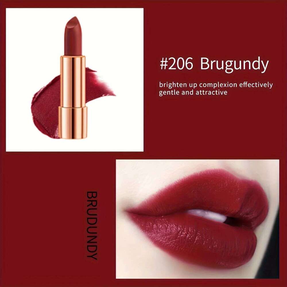 Long Lasting Mat Finish Lips Paints w/Retracting Pencil Design Packaged Inside Stylish Accessories