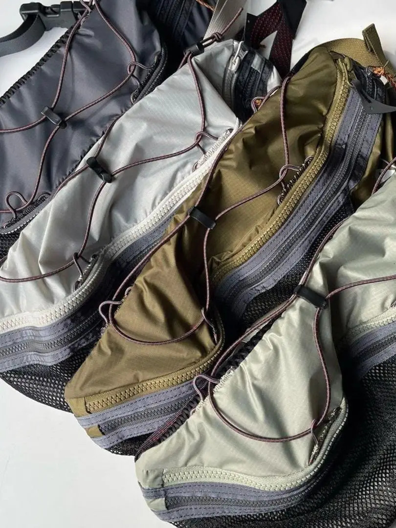 5L ex Outdoor Cycling Sport Bag High Aesthetic n Nylon 70D Wear Resistant Chest with Zipper Closure for Casual Use 250811