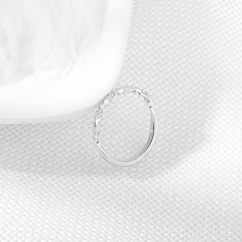 New Creative Best-Selling Interwoven Starlight Braided Sparkling mond Ring High-Quality Jewelry