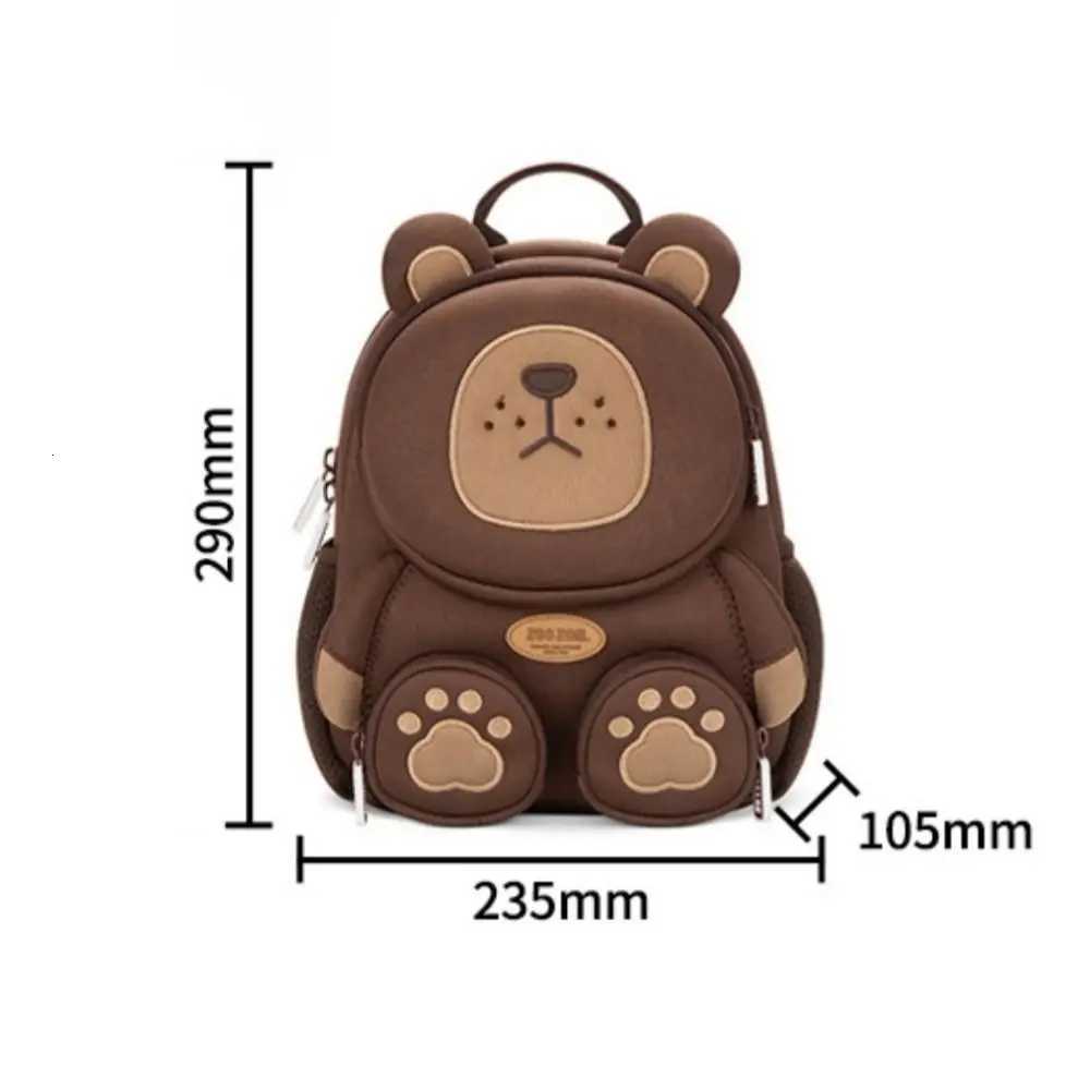 New Large Capacity Childrens Backpack Forest Animal Shaped Cartoon Student Schoolbag Breathable Book Bag for Boys and Girls M250811