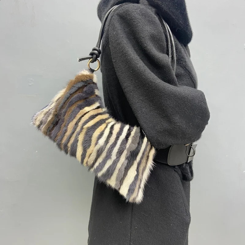 Mink Fur Bag Shoulder Bag Women Purses and Handbags High Quality Fur Crossbody Bags For Women Handbag 250809