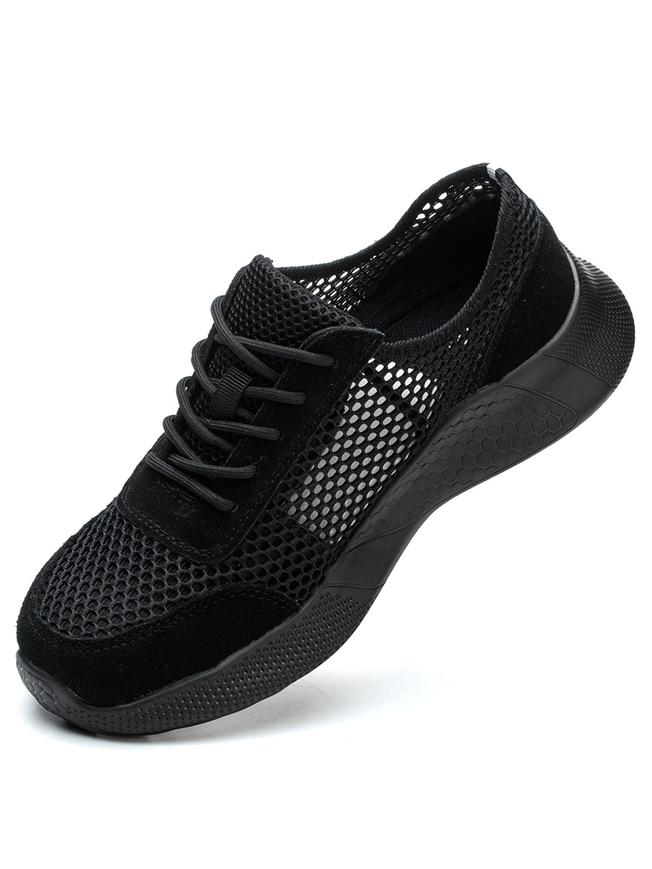 Breathable Men Work Shoes Summer Safety Shoes Lightweight Protective Sneakers Safety Steel Toe Shoes Men Puncture-Proof boots 250805