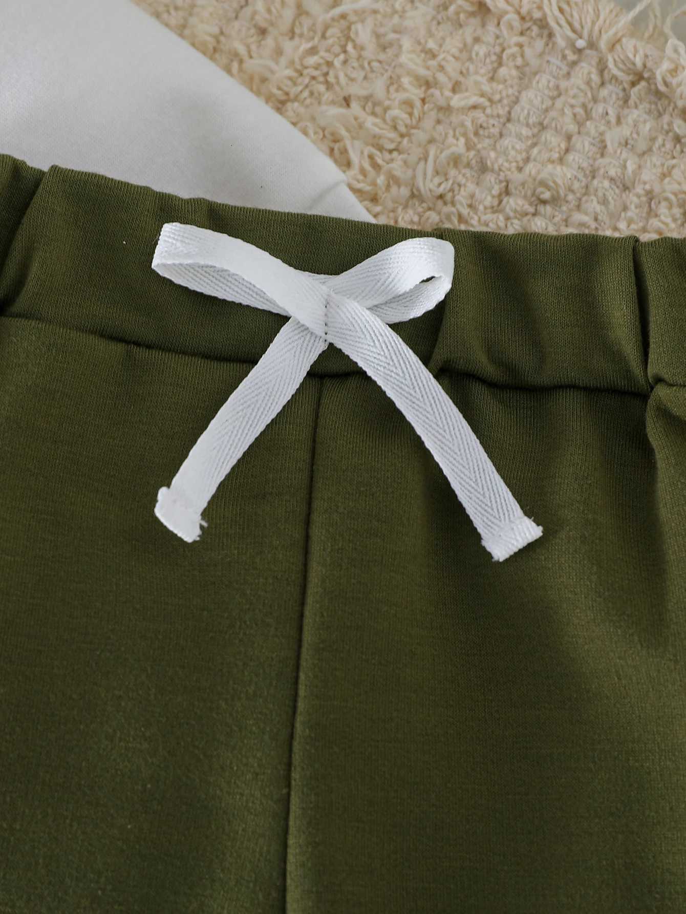 2pcs Baby Boy Contrast Color Pants Sets Spring Autumn Clothes Long Sleeve Sweatshirt Tops Sets Baby Items Casual Daily Clothing Z250811