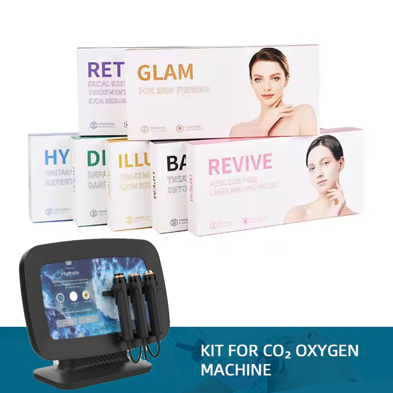 2025 Newest Trending Products CO2 Oxygen Detox Facial Kit US Plug Skin Rejuvenation Hydrating Bubble Serum Capsules Oxygen Pods