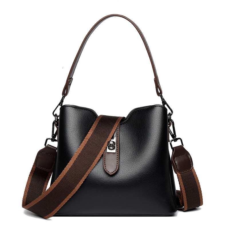 Soft Leather Texture Handheld Bucket for Women 2025 New High-end Multi-layer Large Capacity Shoulder Crossbody Bag ddmymoon