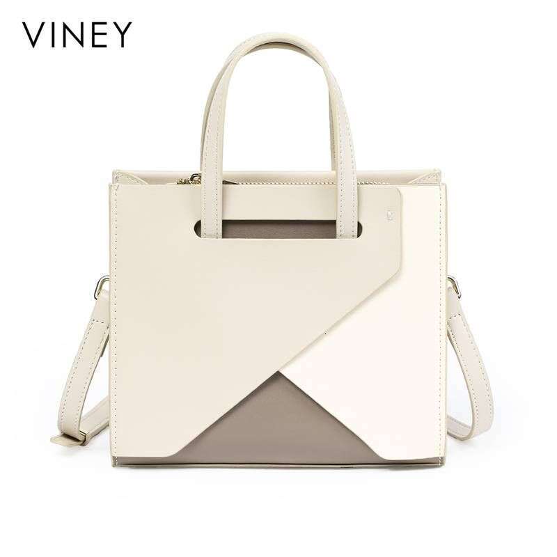 VINEY New 2025 Women's Messenger Summer Mother Light Genuine Leather Shoulder Handbag Small Square Bag