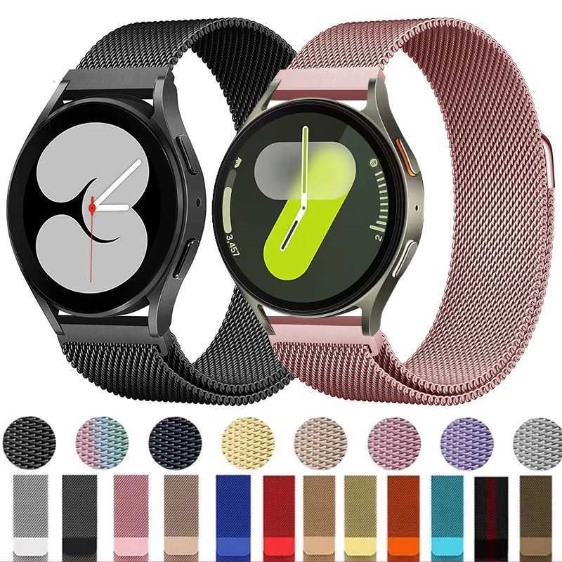 22mm 20mm Strap For Samsung Galaxy Watch 3 4 5 6 7 44mm/40mm Milanese Loop Bracelet Galaxy Watch 4/6Classic 47mm 46mm Metal Band W250811