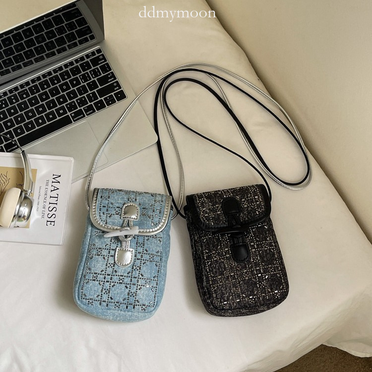 This Year's Trendy Small Bags for Women 2025 New Super Popular Denim Fabric Phone Versatile Shoulder Crossbody Bag ddmymoon