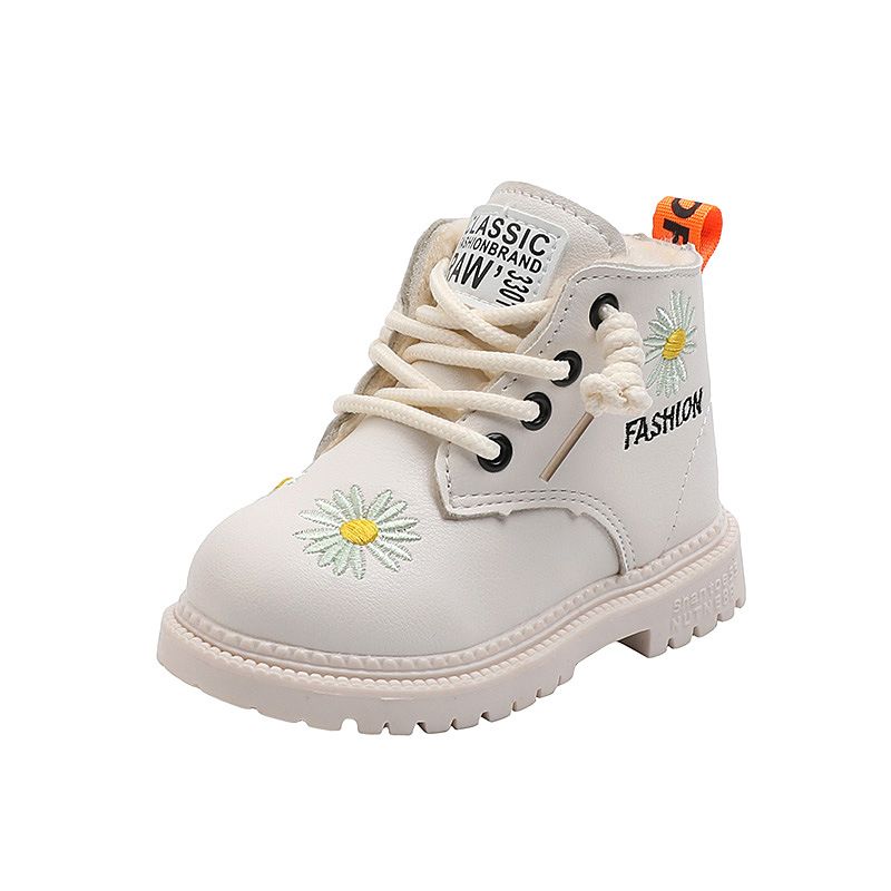 Kids Winter Cotton Boots 2025 Fashion Toddler Plush Shoes Cutefeet Boys Warm Short Boots Casual Girls Cute Side Zipper Snow Boots Sizes 21 - 30 C0365