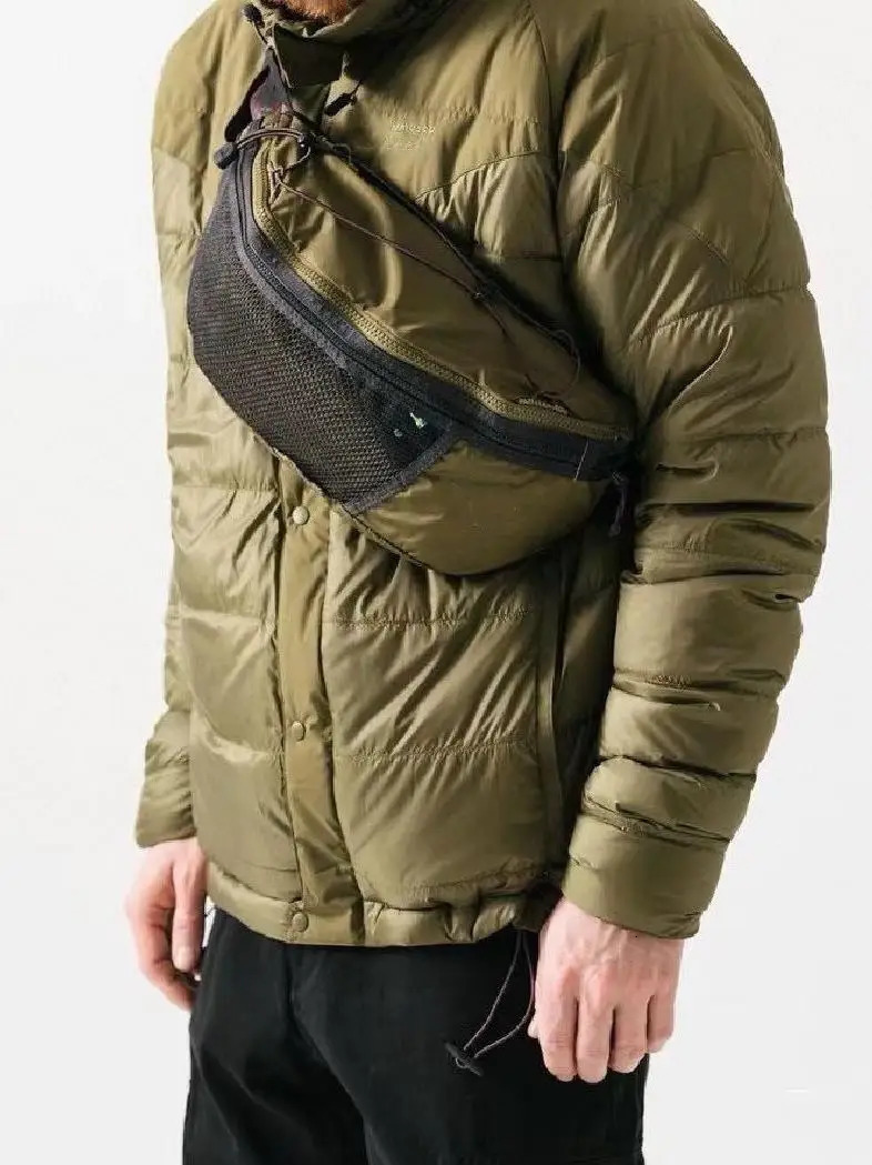 5L ex Outdoor Cycling Sport Bag High Aesthetic n Nylon 70D Wear Resistant Chest with Zipper Closure for Casual Use 250811