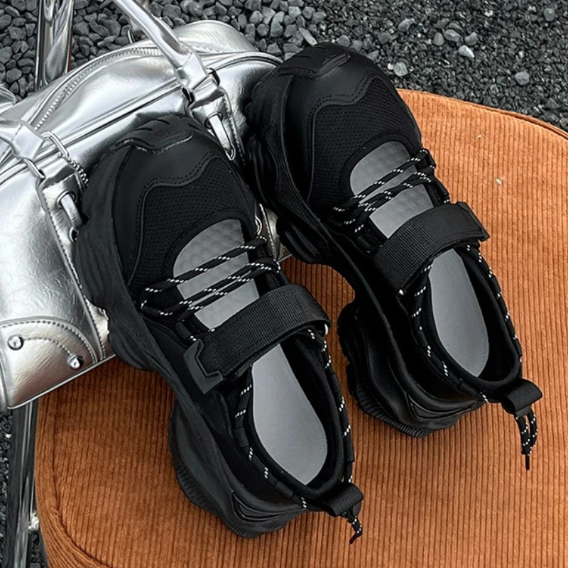Mesh Women Platform Sneakers Casual Flats Sport Shoes Summer Breathable Running Shoes Sandals Hiking Mujer Zapatos 250809