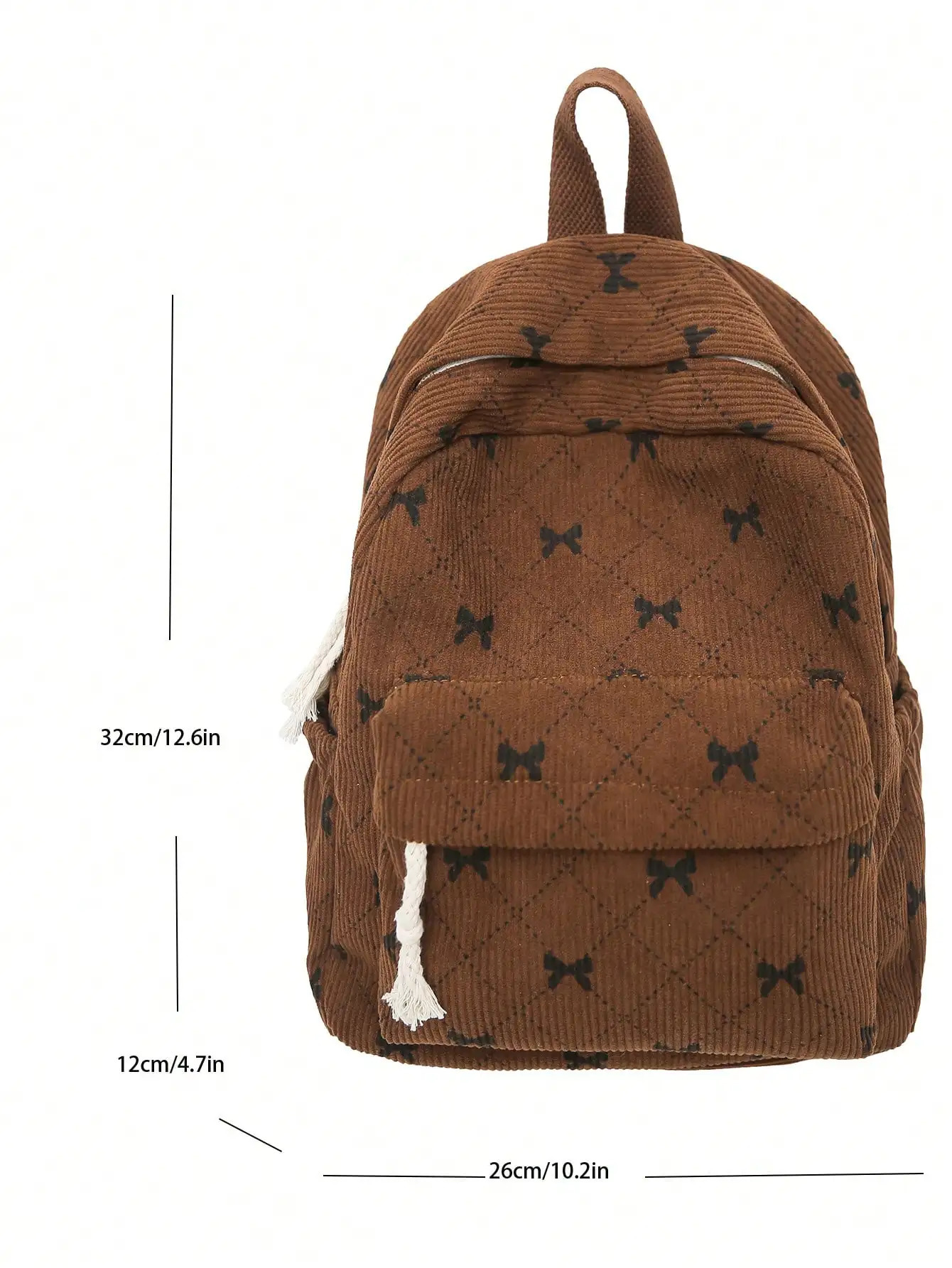 Mini Velvet Backpack for Women Compact Schoolbag Travel Shopping Solid Color Casual Daypack 250811