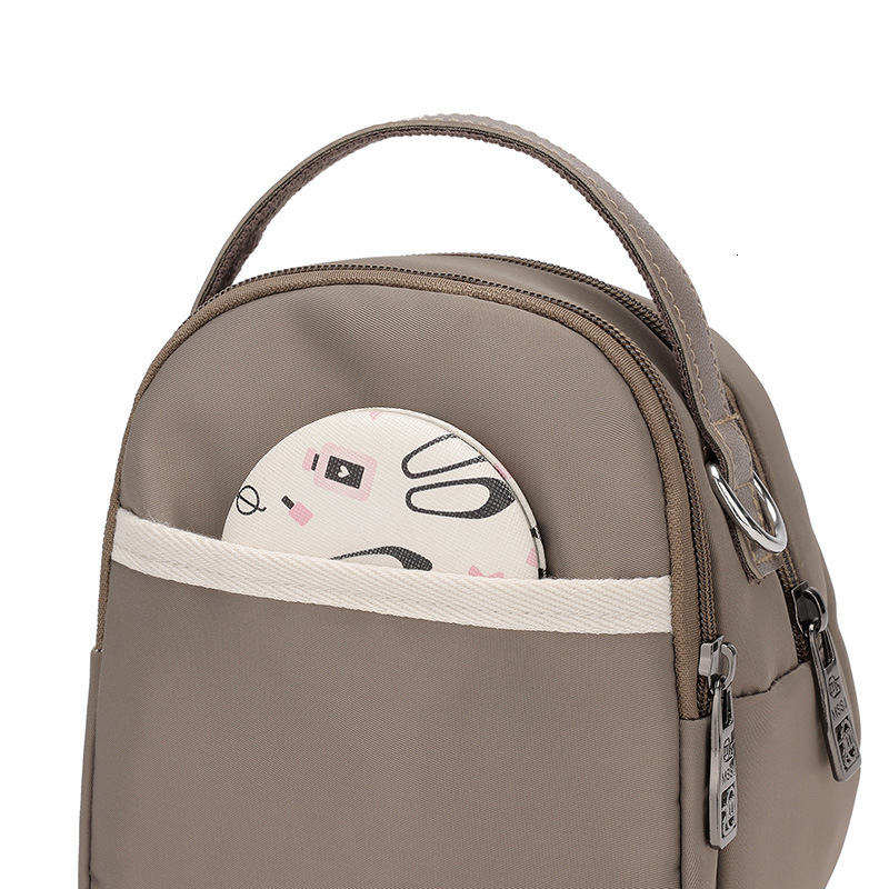 Waterproof Nylon Cloth Crossbody for Women 2025 New Simple Casual Double Layer Large Capacity Shoulder Shell Bag ddmymoon