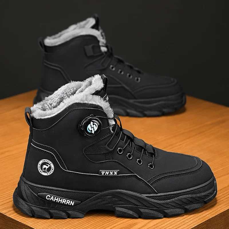 Mens Sneakers Add Velvet Ankle Boots Winter Boots for Men Soft and Comfortable Shoes for Men Sports and Leisure Wear-resistant W250811