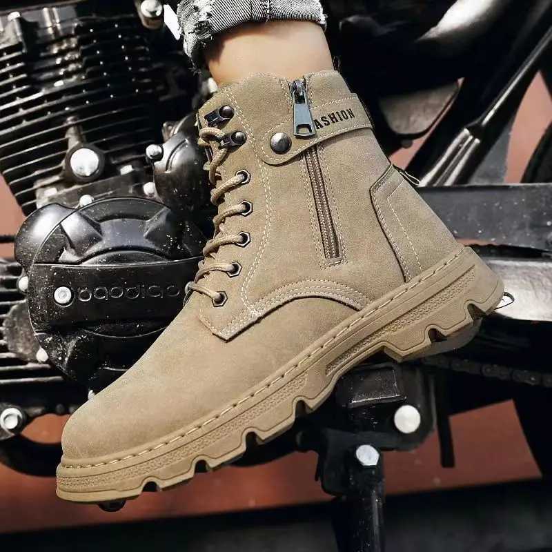 Man Shoes Warm Leather Black with Fur Winter Waterproof Boots for Men High Quality New Offers Designer Casual Sale Low Price Y2k W250811