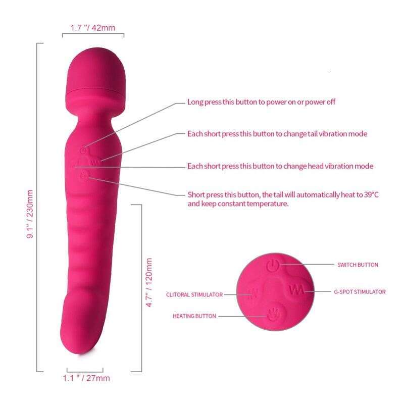 Powerful Magic Wand Vibrators for Women Clitori Stimulator Big AV Stick Vibrator Female G Spot Massager Adult Sex Toys