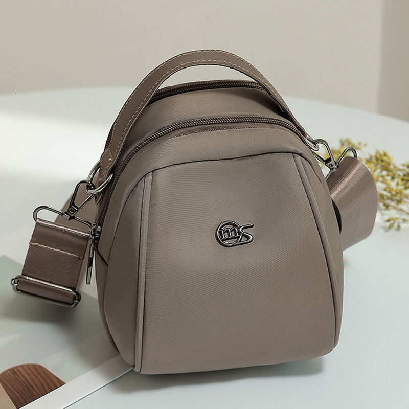 Waterproof Nylon Cloth Crossbody for Women 2025 New Simple Casual Double Layer Large Capacity Shoulder Shell Bag ddmymoon