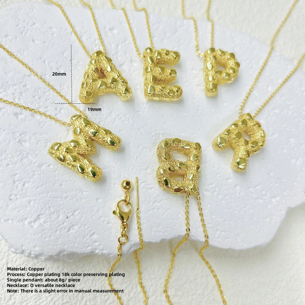 European and American personality trends exaggerated irregular A-Z26 letter pendant for necklace bracelet accessories material 250807