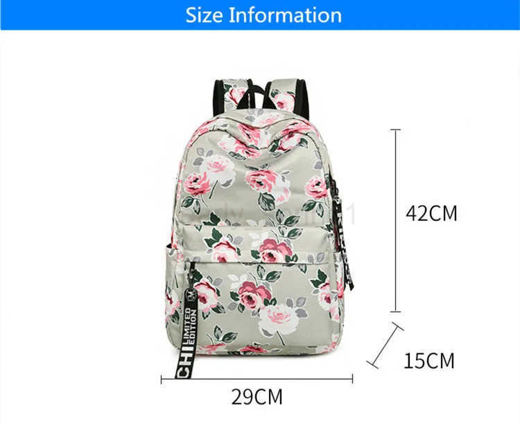FengDong Chinese Style Floral School Backpack Flowers Backpacks for Teenage Girls School Bags Laptop Computer Bag Schoolbag Gift T250811