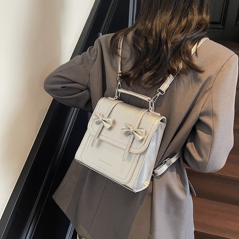 This Year's Trend Butterfly for Women 2025 New Simple Casual Stylish College Style Handheld Small Backpack ddmymoon