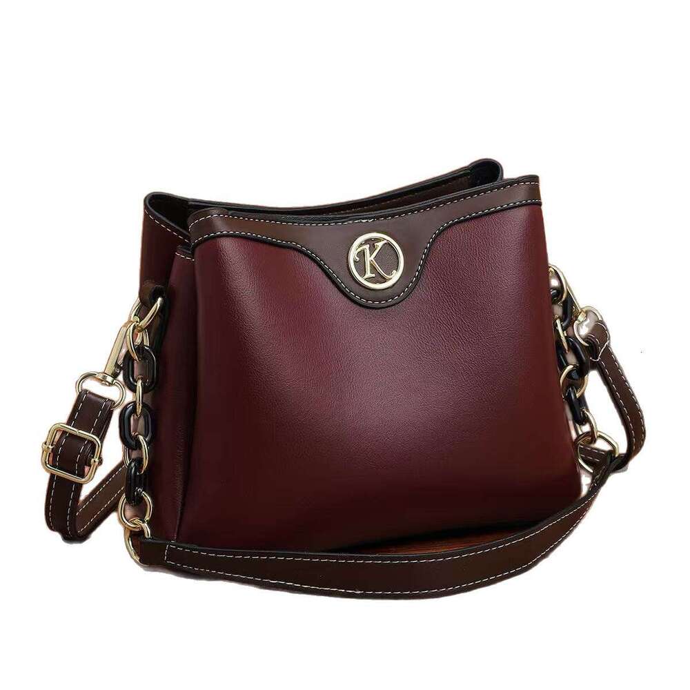 dhessentials Bucket 2025 New Urban Simple Small Square Large Capacity Fashion Korean Version Single Shoulder Crossbody Women's Bag