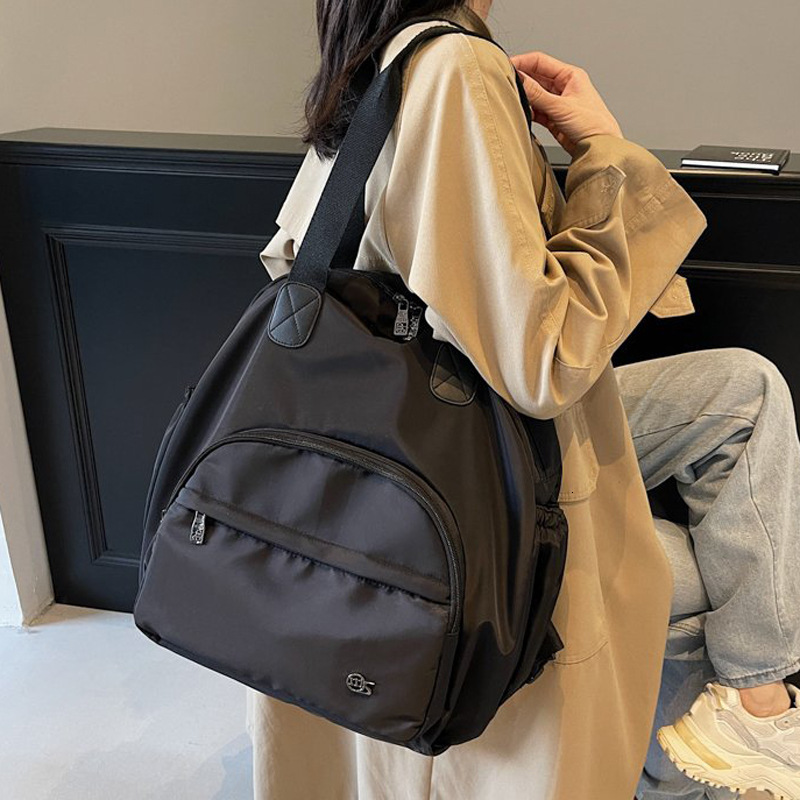 Casual Lightweight Nylon Backpack for Women, New Simple Large Capacity Commuter Travel Bag, Multi-use Handheld and Shoulder Bag ddmymoon