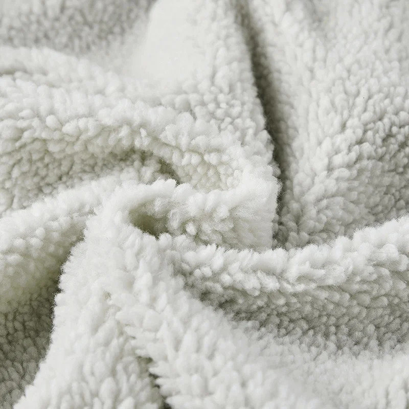 Lamb Fleece Coat Hooded And Warm Outdoor Casual Jacket Padded Loose Large Size 250809