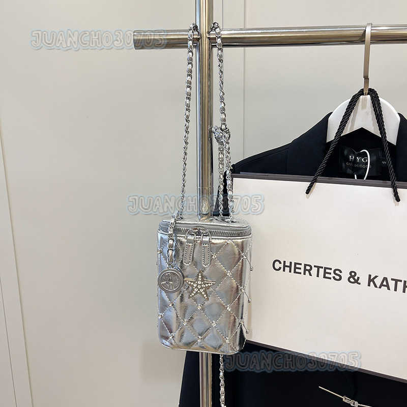 Quilted Embroidery Small Bag for Women 2025 New Trendy Summer Niche Chain Crossbody Phone Bag Small Square Bag H250809