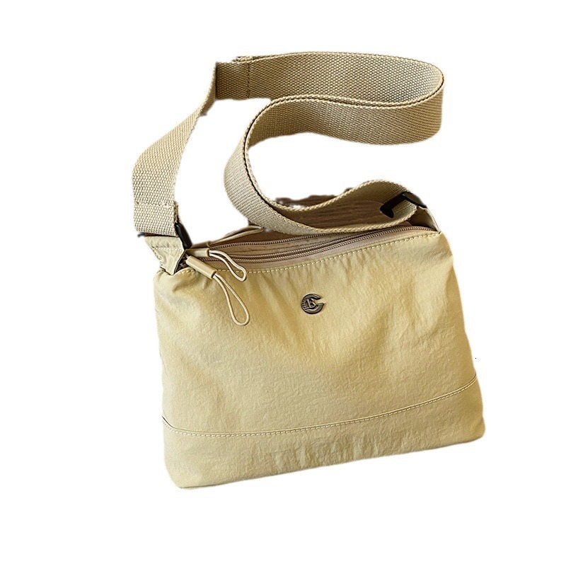 Minimalist Waterproof Lightweight Casual Fabric Unisex Fashion Commuter Three-Layer Large Capacity Shoulder Crossbody Bag ddmymoon