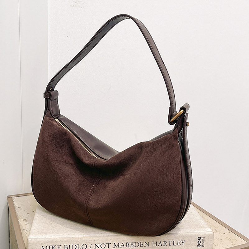New Suede Underarm Niche Design Dumpling Women's Large Capacity Single Shoulder Crossbody Bag ddmymoon