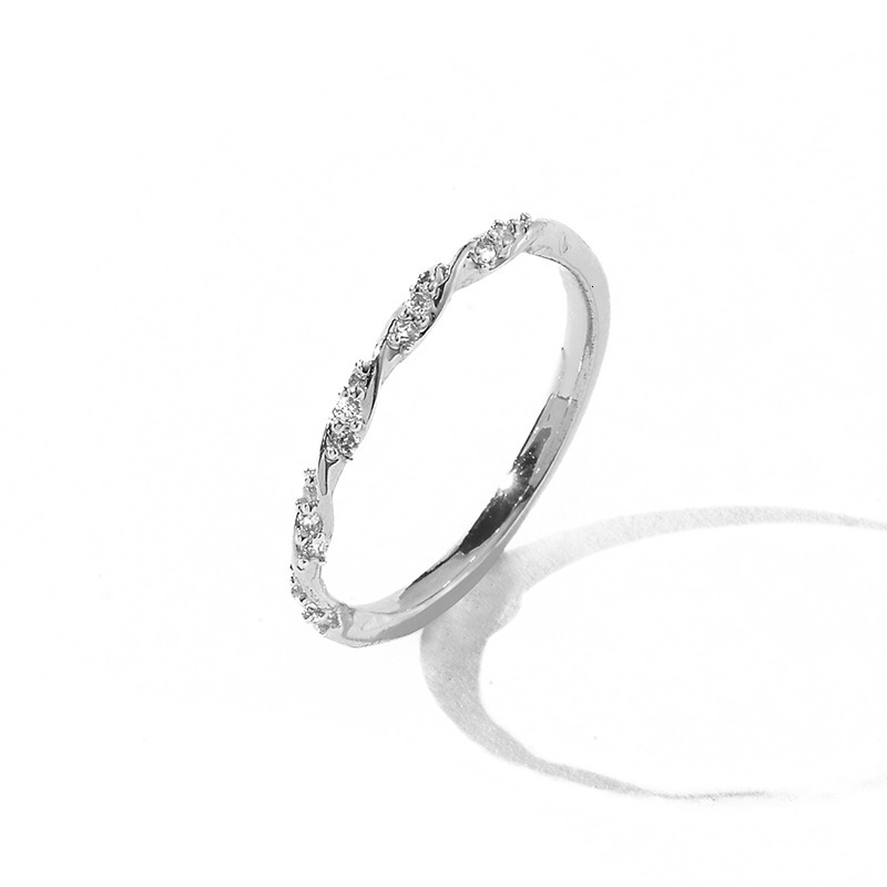 New Creative Best-Selling Interwoven Starlight Braided Sparkling mond Ring High-Quality Jewelry