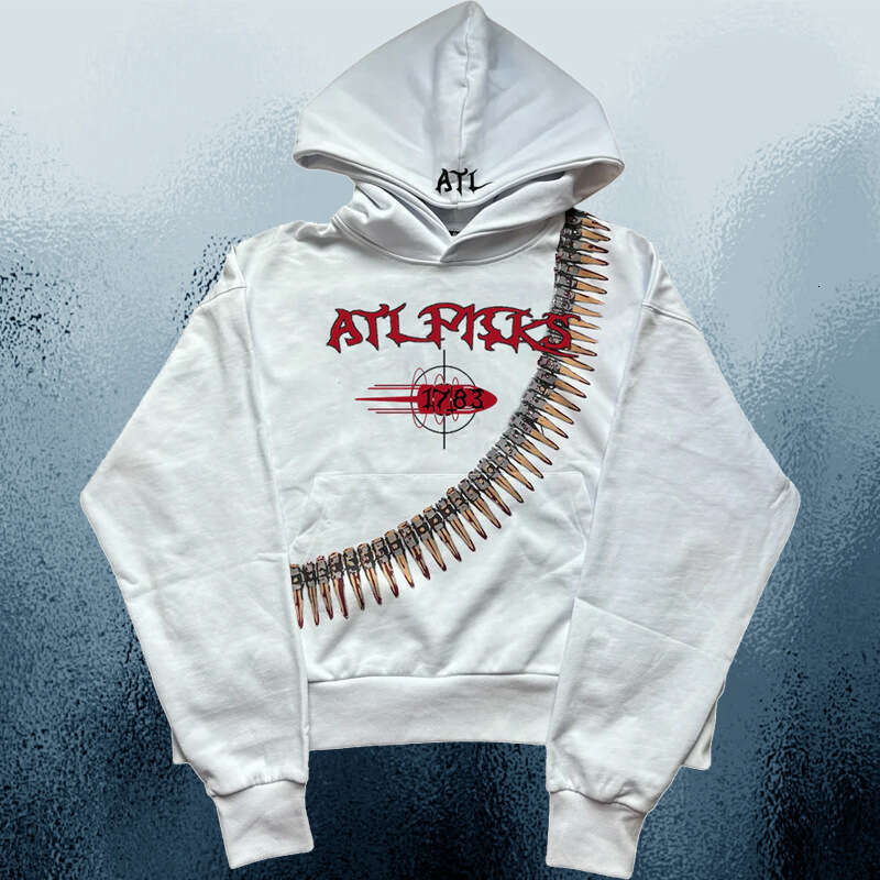 Brand Sweatshirt Letter Print Hoodie Street Fashion Unisex Bullet Creative Trendy Top