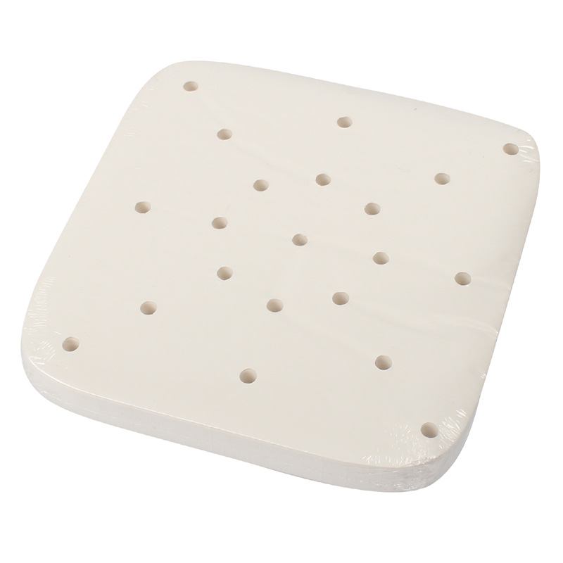100 sheets of steamer paper air fryer paper square silicone oil paper baking paper thickened food grade oil absorption and antistick