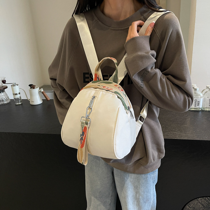 Waterproof Nylon Fabric Backpack for Women New Large Capacity Single Shoulder Casual Design Commuter Bag