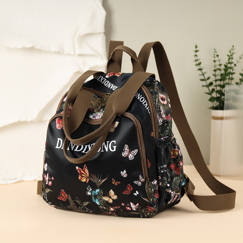 Trendy Fashion Printed for Women New Casual Lightweight Outdoor Large Capacity Travel Backpack Multi-use School Bag ddmymoon