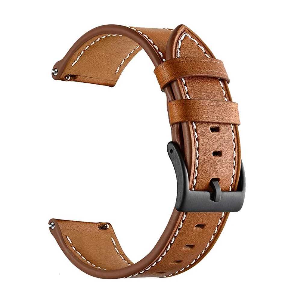 20 22mm Leather Watch Straps For Huawei Watch 4/3/GT3/2 Pro Amazfit GTR 4/GTS 4 47MM 42MM Samsung Galaxy Watch 3 4/5/6 Watchband W250811