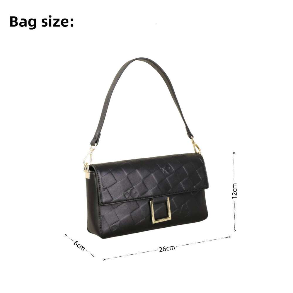 2025 PG Designer Handbag Classic Square Grid Brand Letter Emed Women's Shoulder Bag