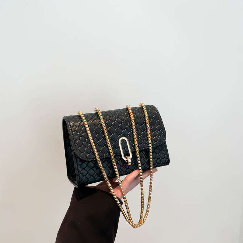 High-Value Commuting for Women 2025 Spring New Designer Fashion Chain Small Square Solid Color Simple Women's Bag
