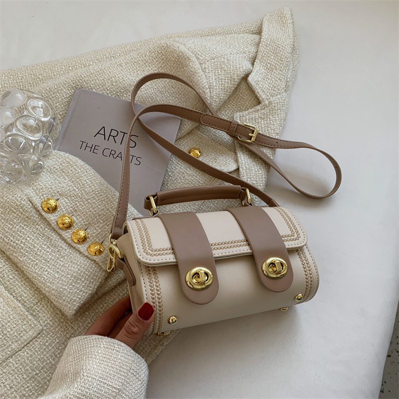 Autumn New Women s Shoulder Bag Fashion Color blocked New Handbag Fashion Simple Autumn New Designer Bag Versatile Commuter Bag Women s Crossbody Bag