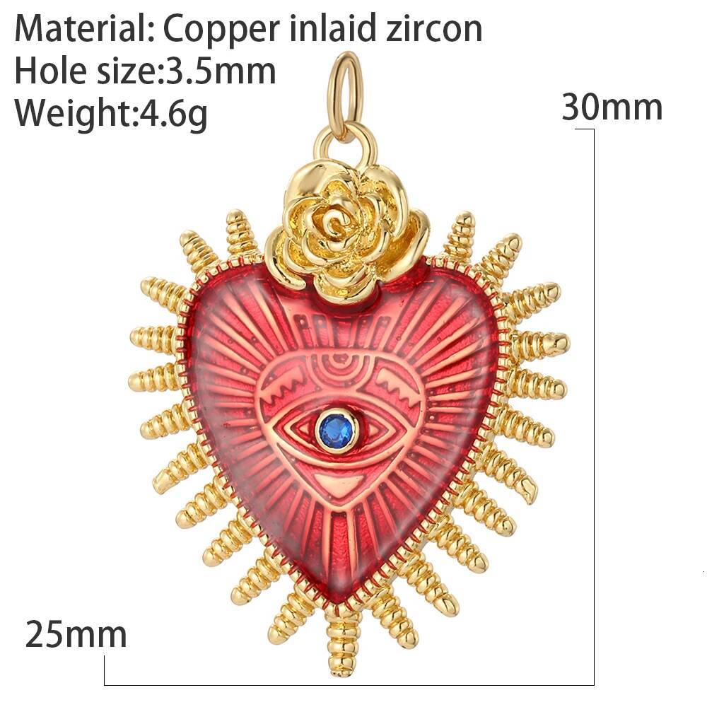 Evil Blue Eye Heart Necklace for Women Cute Gold Star Collars Diy Pendant Stainless Steel Chain High Quality