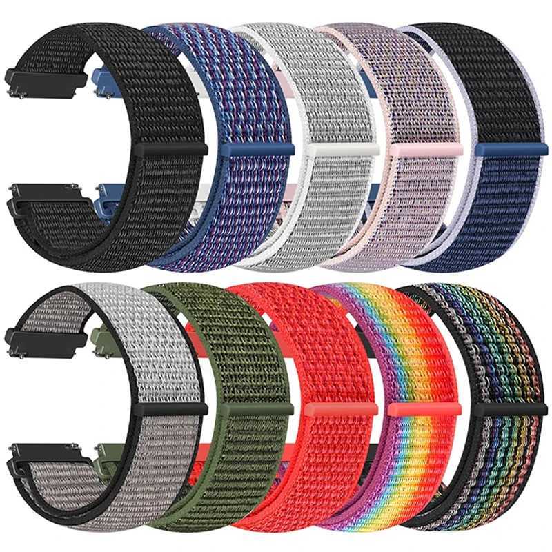 Nylon Loop For Samsung Galaxy Watch 6 5 Pro/4/classic/gear s3 frontier/active Sport Bracelet Huawei Watch GT2 3 22mm 20mm Strap W250811