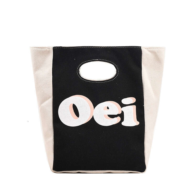 Designer Bags Women's Fashion Contrast Color Letter Printing Handbag New Korean Version Casual Casual Canvas Bag