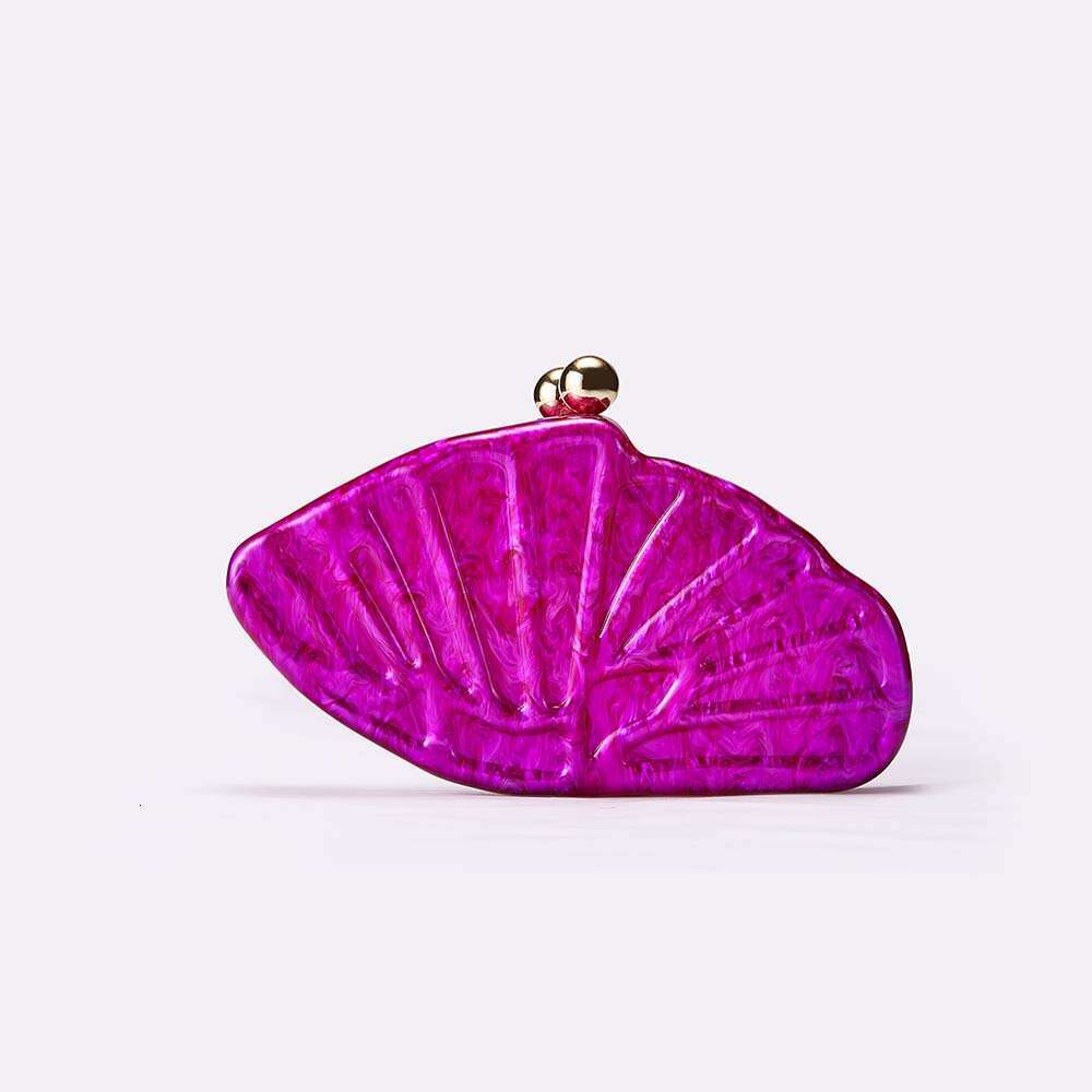 Women's New Crossbody Shell Fan-shaped Acrylic Bag Fashion Wedding Evening Clutch