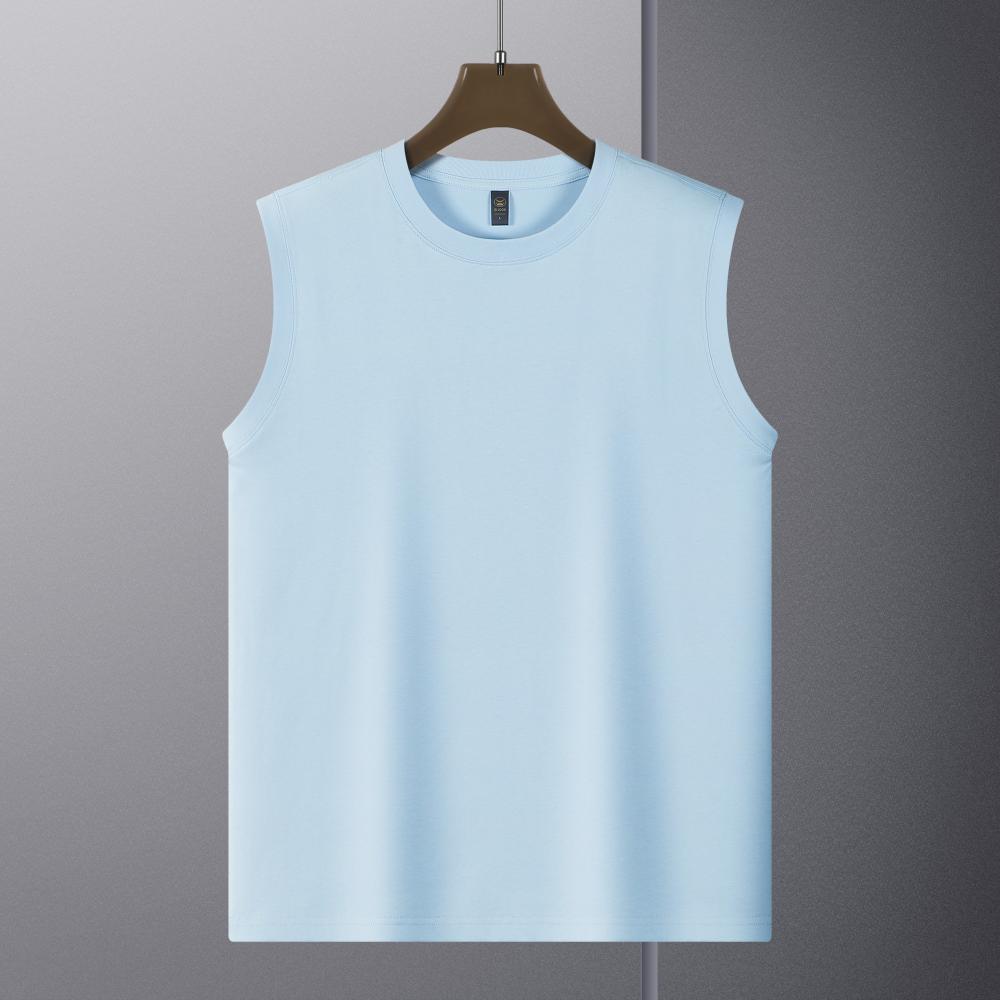 240g cotton sleeveless shirt with customizable printed dtg and dtf short sleeves 100 cotton breathable and durable fabric