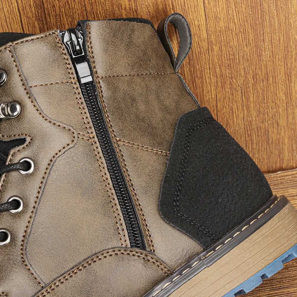 American Style Mens Classic Leather Boots 2025 Fashion Comfortable Brand Ankle Boots Men W250811