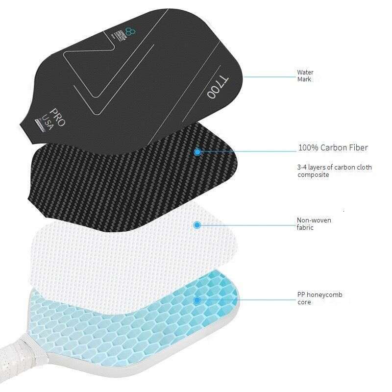 Fiess Equipments Hot Selling Fiber Racket Panelsound Outdoor Sports Gift Pickleball Carbon