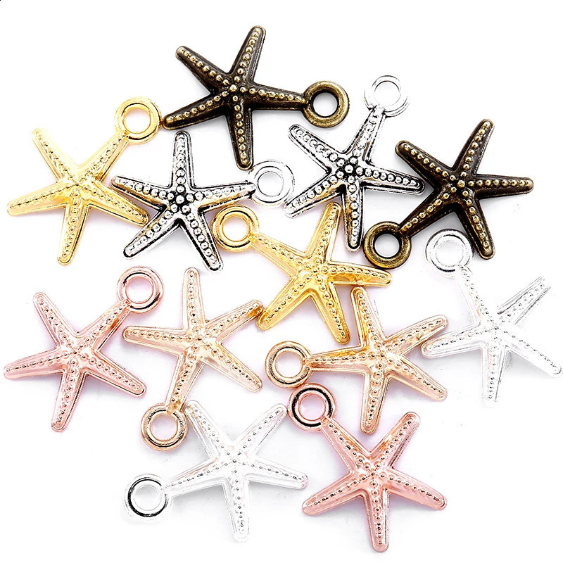 40pcs 16*12mm starfish Charms for Jewelry Making Fashion Earrings Pendants Necklaces Bracelet Accessories DIY D7142 250807