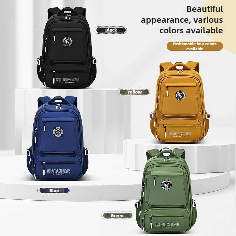 Primary Middle School Backpack Teenage Boys School Bags High School Student Bookbag Male Large Capacity Sports Travel Backpack M250811