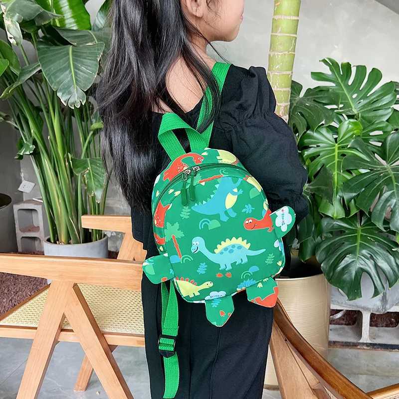 New School Season Childrens Bag Oxford Cloth Cartoon Dinosaur Pattern Backpack Small Gift Schoolbag for Kindergarten Babies M250811